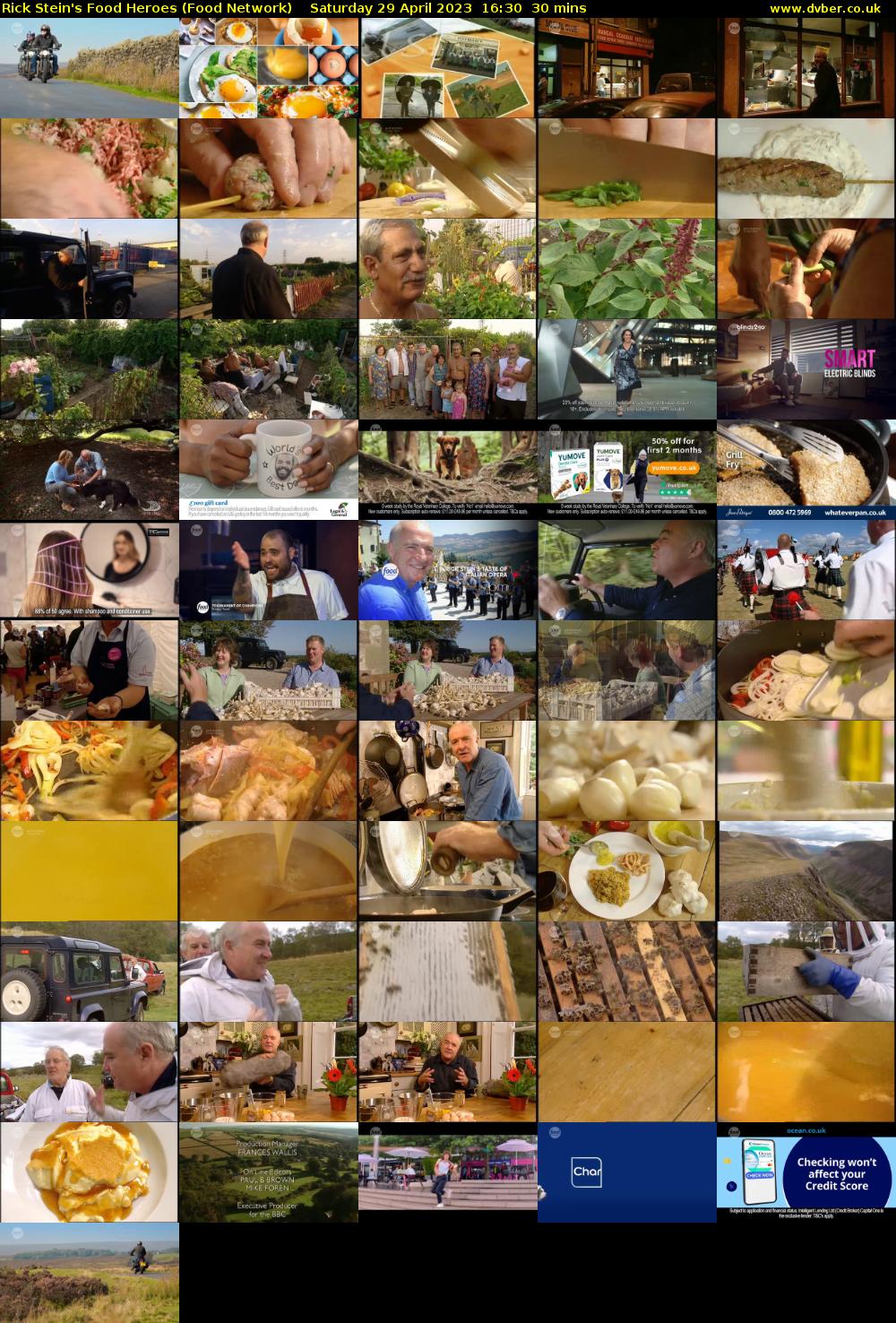 Rick Stein's Food Heroes (Food Network) Saturday 29 April 2023 16:30 - 17:00