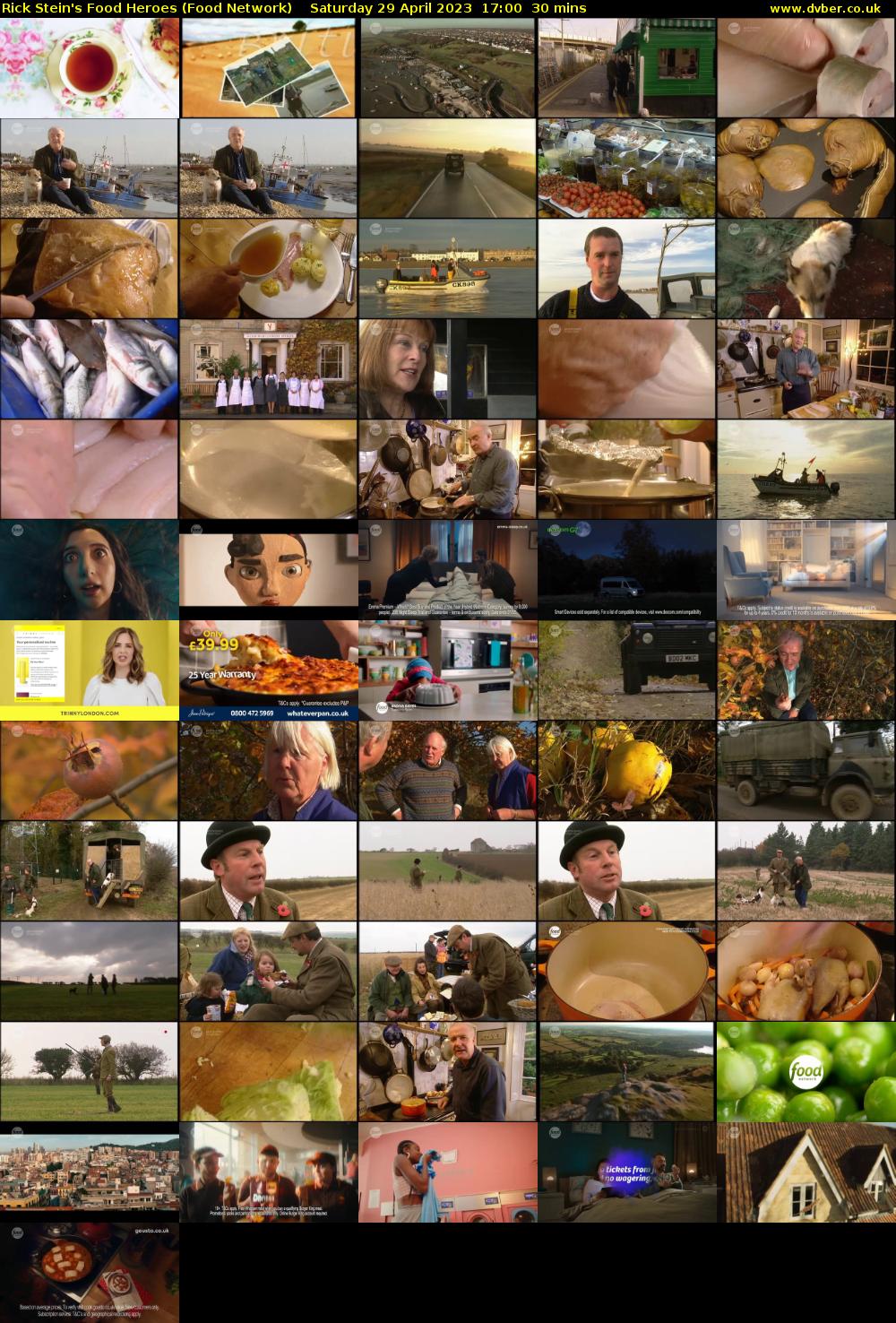 Rick Stein's Food Heroes (Food Network) Saturday 29 April 2023 17:00 - 17:30