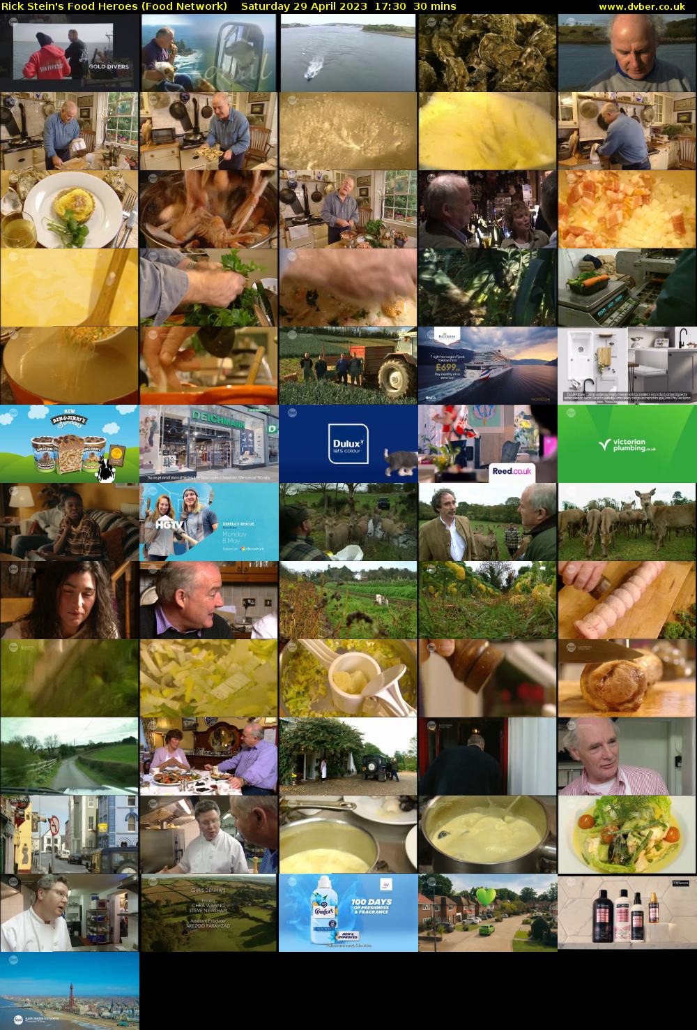 Rick Stein's Food Heroes (Food Network) Saturday 29 April 2023 17:30 - 18:00