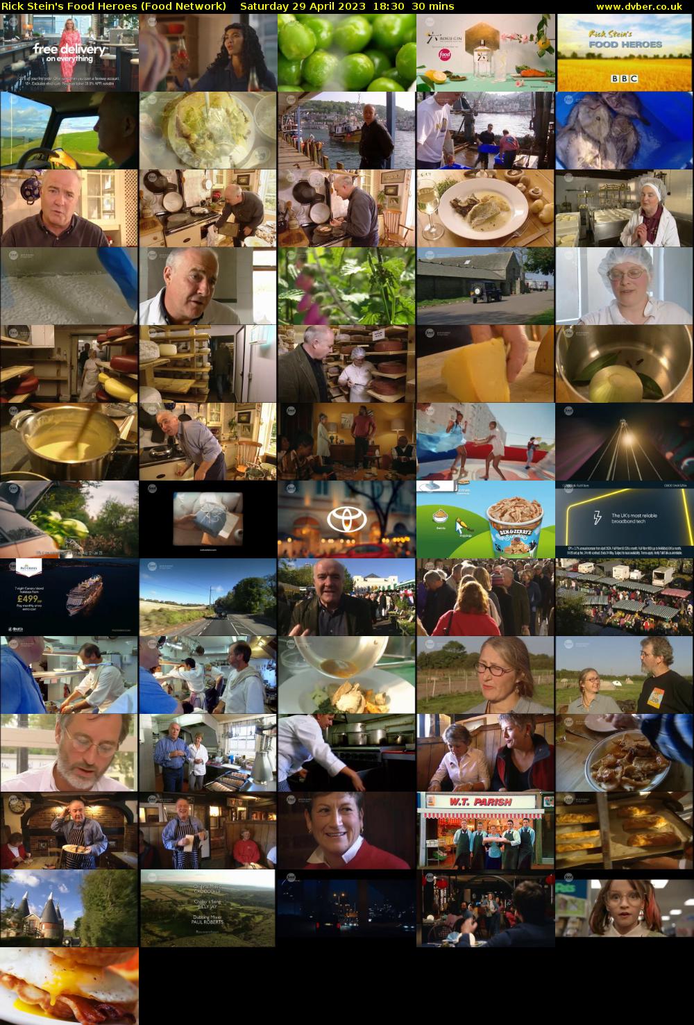 Rick Stein's Food Heroes (Food Network) Saturday 29 April 2023 18:30 - 19:00