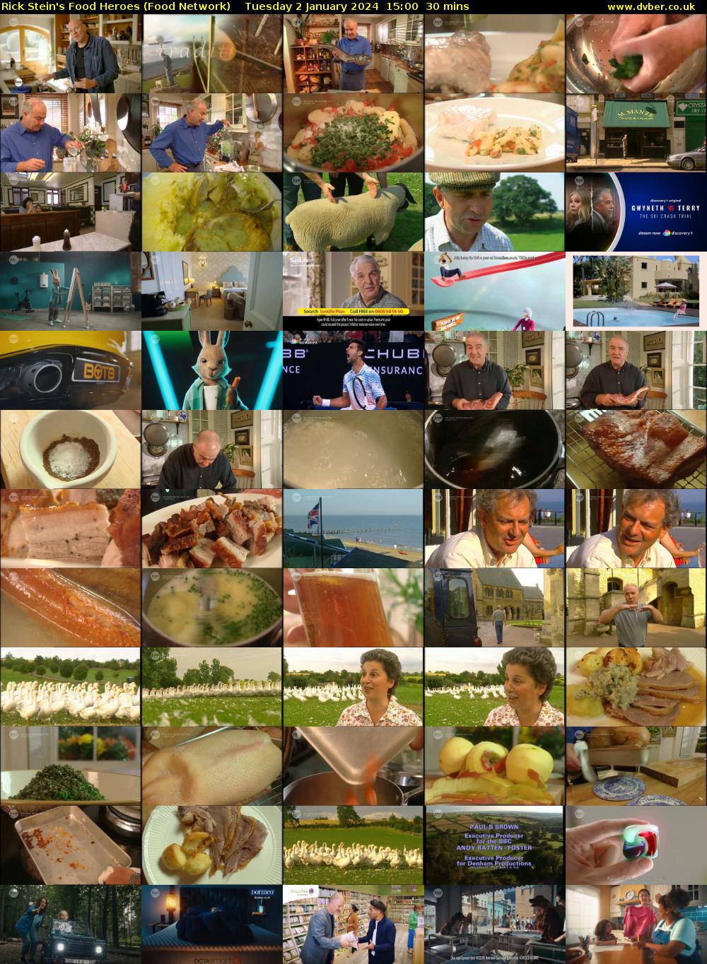 Rick Stein's Food Heroes (Food Network) Tuesday 2 January 2024 15:00 - 15:30