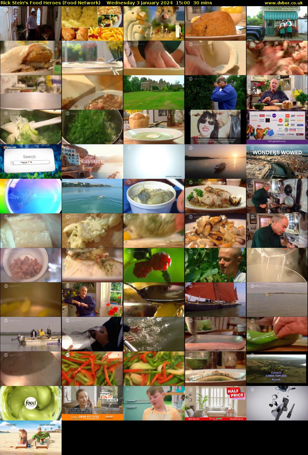 Rick Stein's Food Heroes (Food Network) Wednesday 3 January 2024 15:00 - 15:30