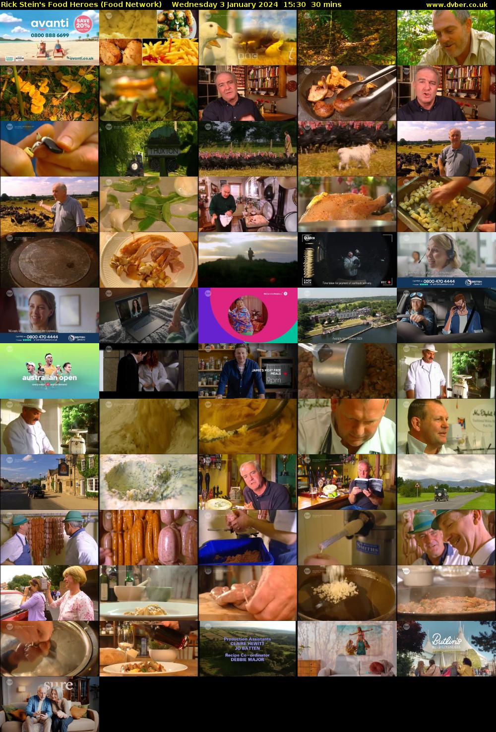 Rick Stein's Food Heroes (Food Network) Wednesday 3 January 2024 15:30 - 16:00