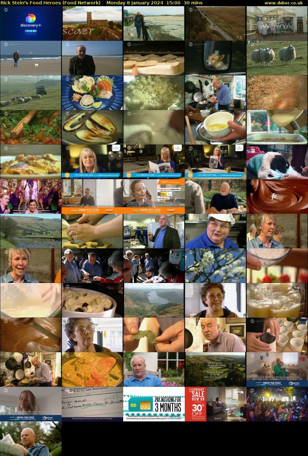 Rick Stein's Food Heroes (Food Network) Monday 8 January 2024 15:00 - 15:30