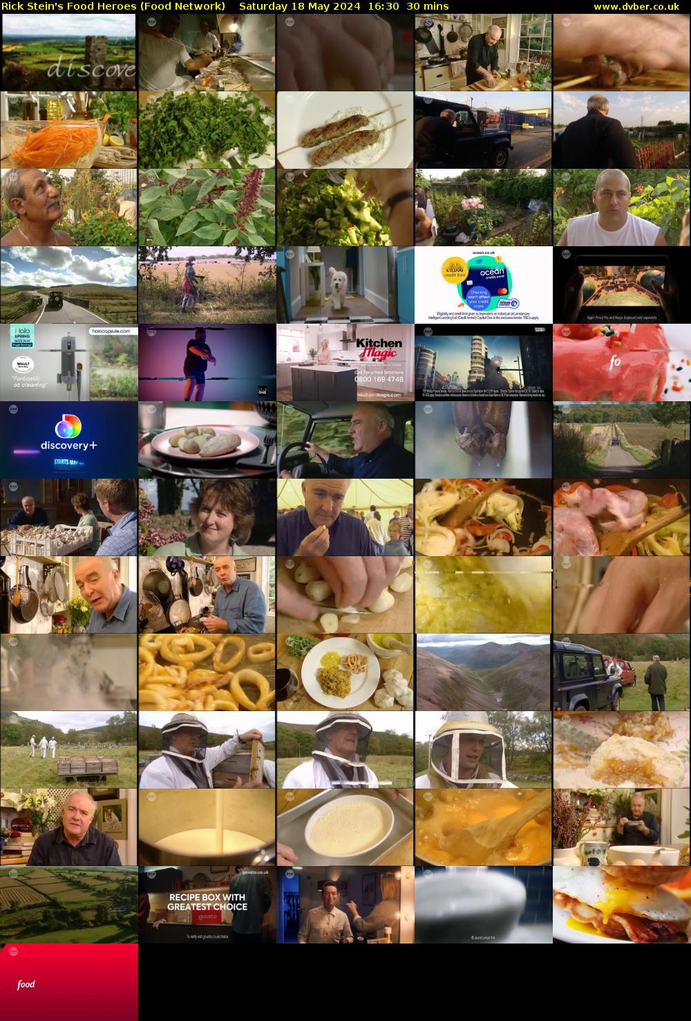 Rick Stein's Food Heroes (Food Network) Saturday 18 May 2024 16:30 - 17:00