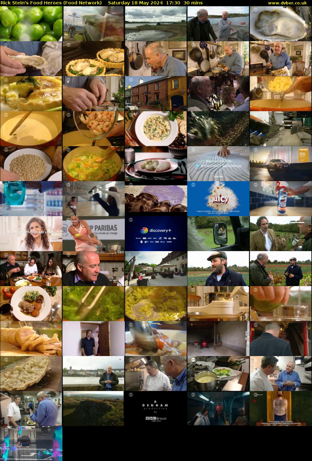Rick Stein's Food Heroes (Food Network) Saturday 18 May 2024 17:30 - 18:00