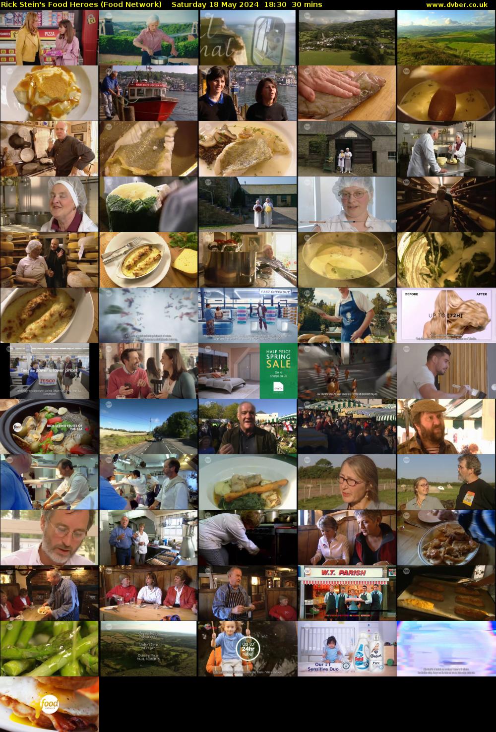 Rick Stein's Food Heroes (Food Network) Saturday 18 May 2024 18:30 - 19:00