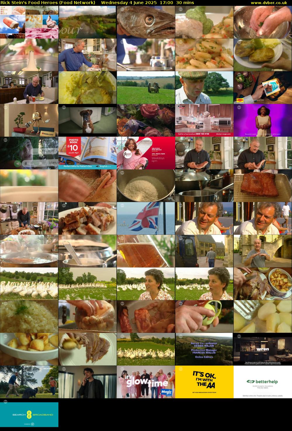 Rick Stein's Food Heroes (Food Network) Wednesday 4 June 2025 17:00 - 17:30