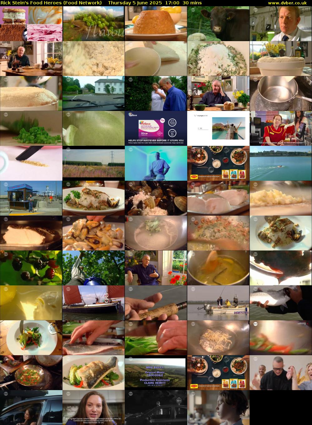 Rick Stein's Food Heroes (Food Network) Thursday 5 June 2025 17:00 - 17:30