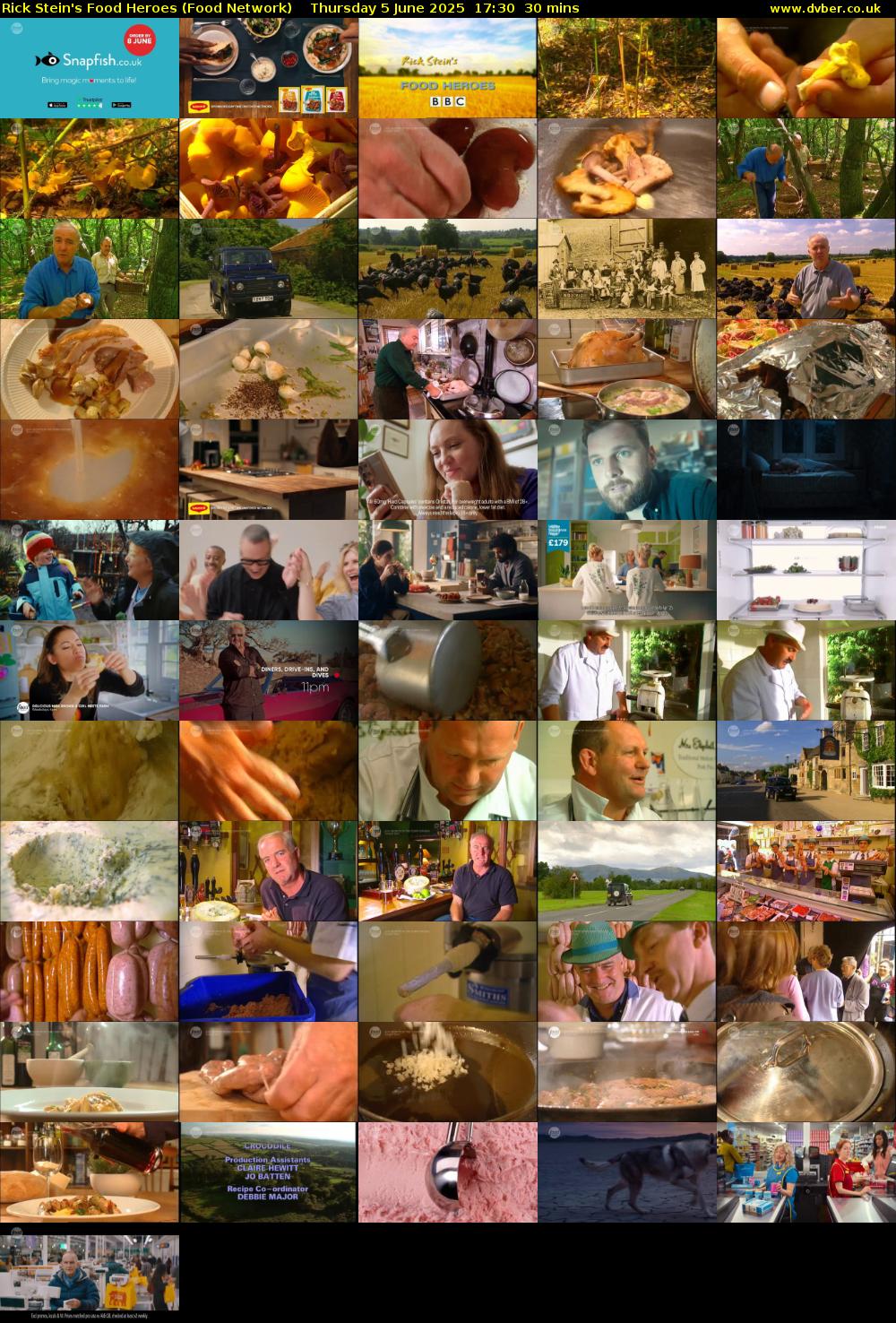 Rick Stein's Food Heroes (Food Network) Thursday 5 June 2025 17:30 - 18:00