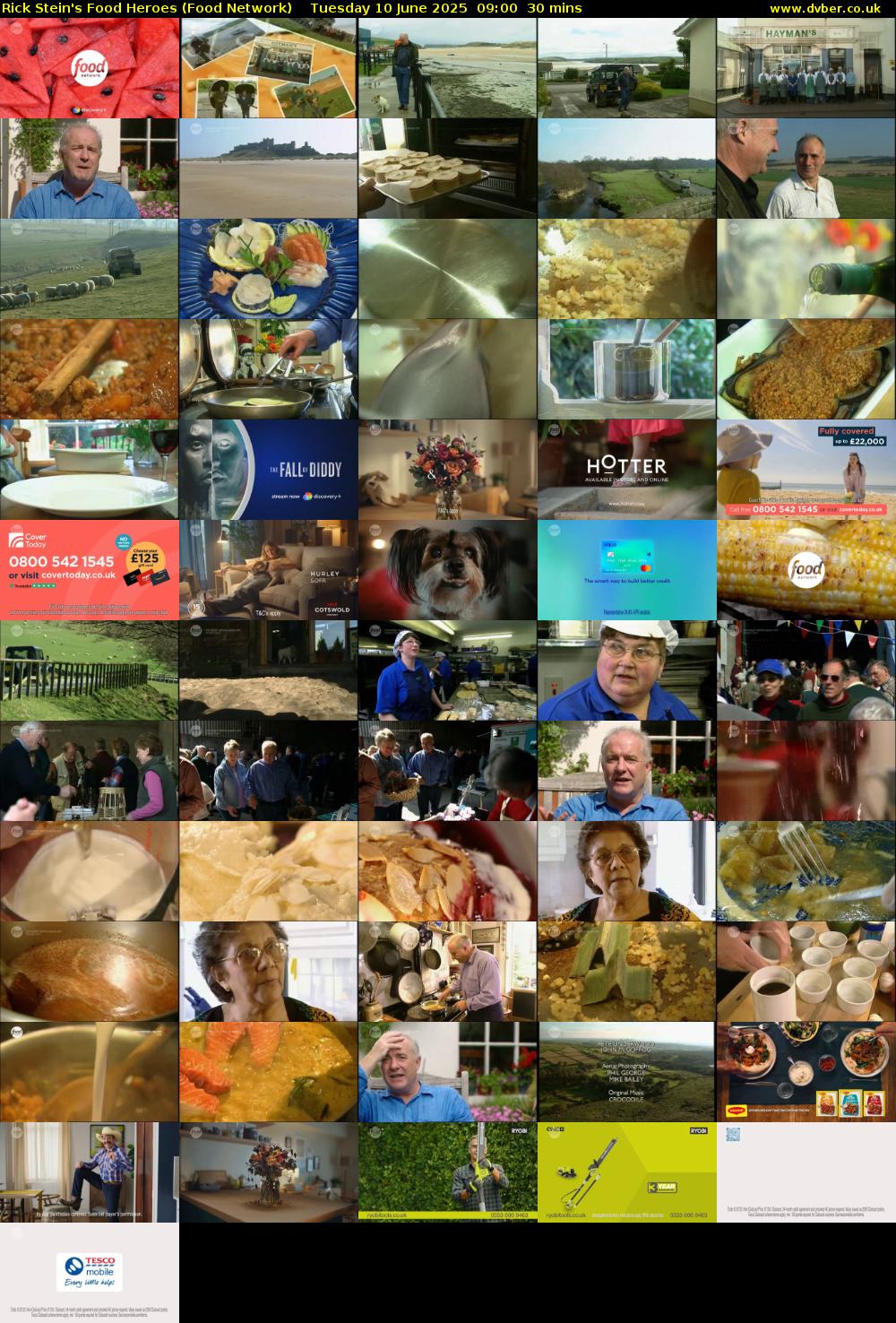 Rick Stein's Food Heroes (Food Network) Tuesday 10 June 2025 09:00 - 09:30