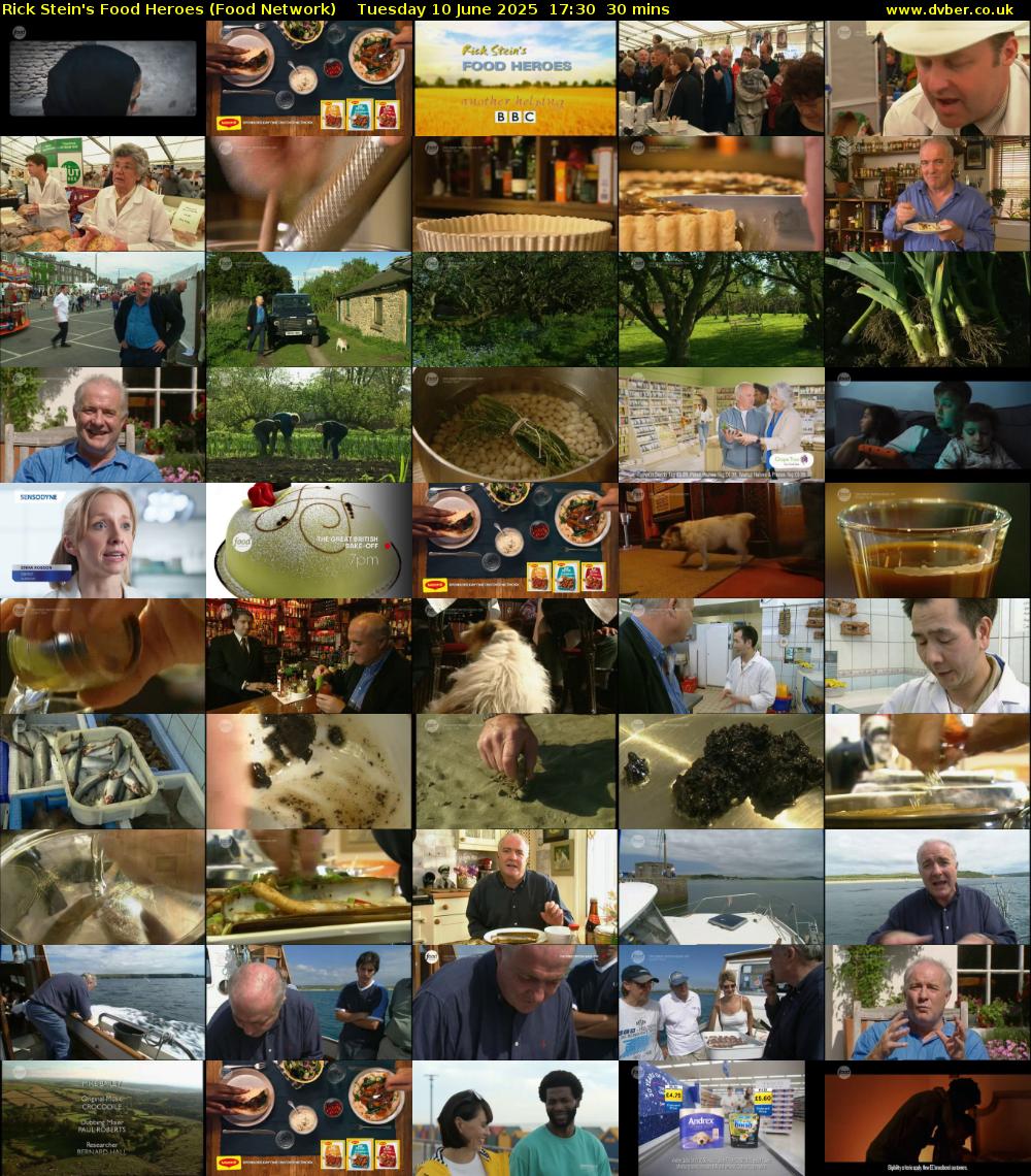 Rick Stein's Food Heroes (Food Network) Tuesday 10 June 2025 17:30 - 18:00
