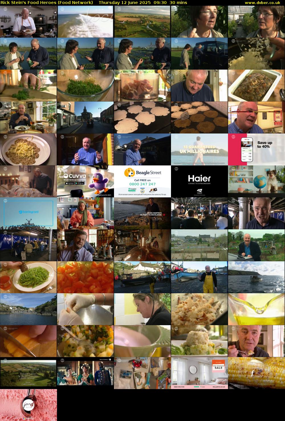 Rick Stein's Food Heroes (Food Network) Thursday 12 June 2025 09:30 - 10:00