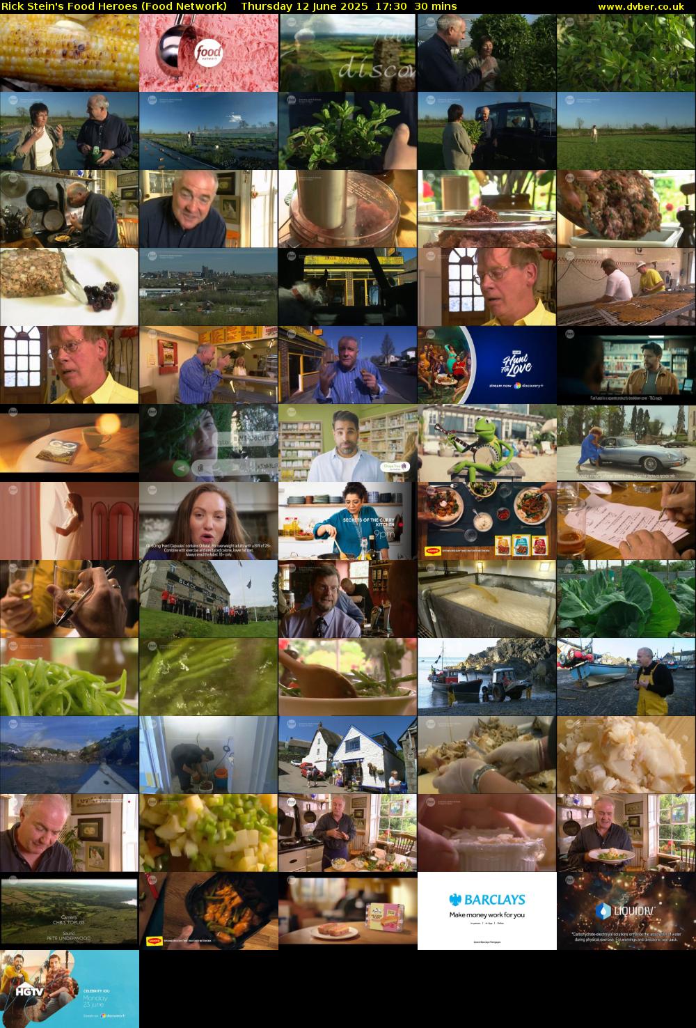 Rick Stein's Food Heroes (Food Network) Thursday 12 June 2025 17:30 - 18:00