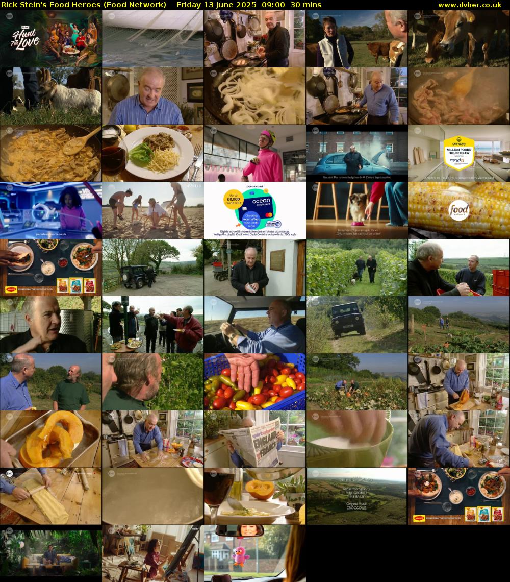 Rick Stein's Food Heroes (Food Network) Friday 13 June 2025 09:00 - 09:30