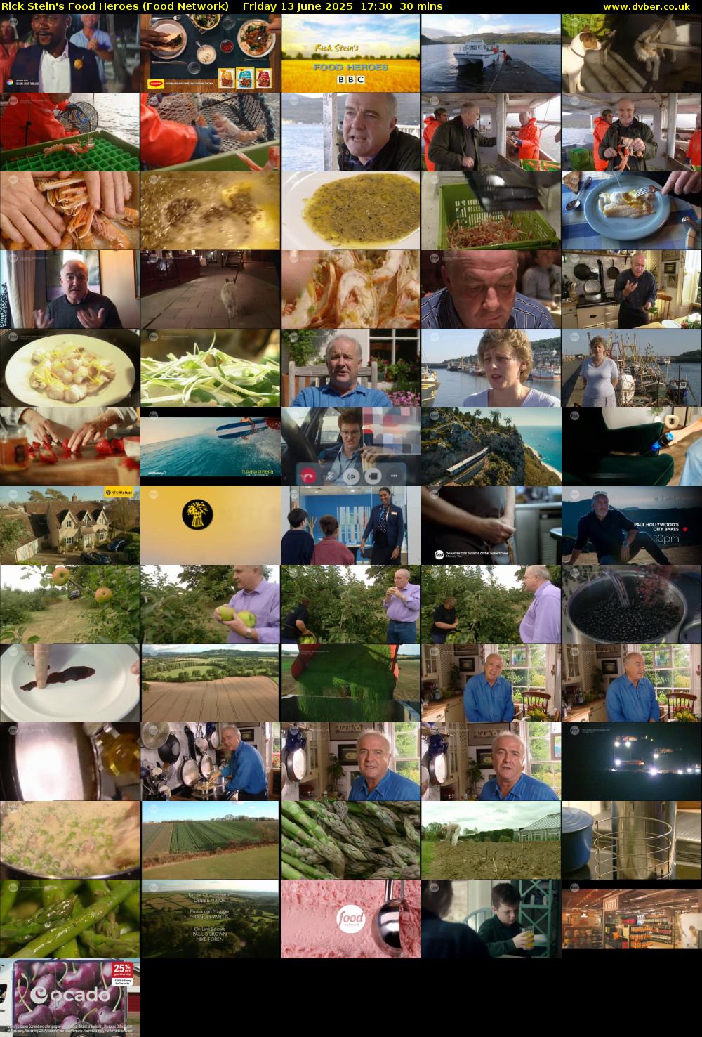Rick Stein's Food Heroes (Food Network) Friday 13 June 2025 17:30 - 18:00