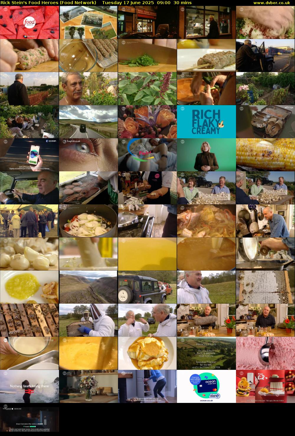 Rick Stein's Food Heroes (Food Network) Tuesday 17 June 2025 09:00 - 09:30