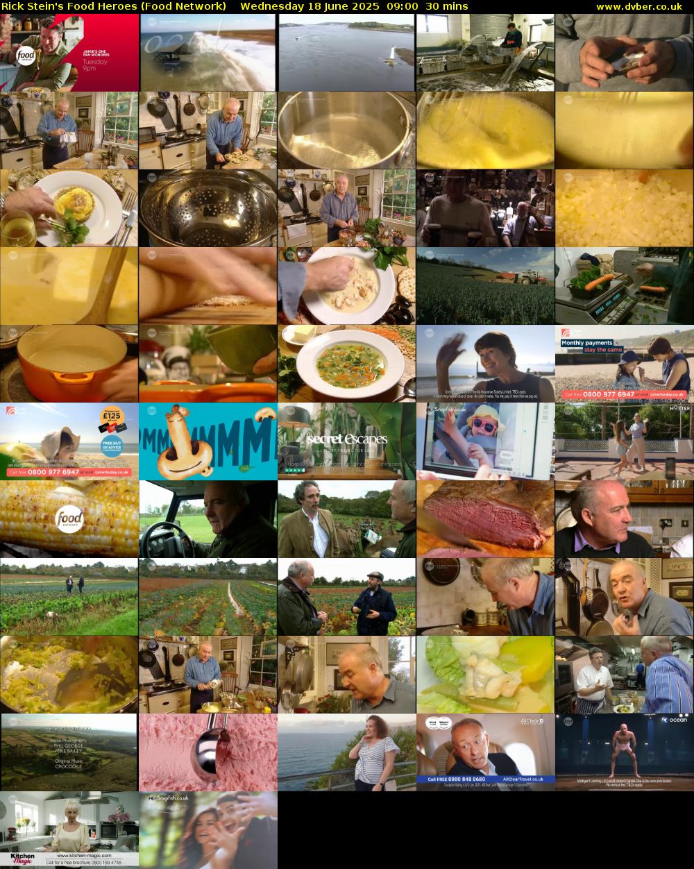 Rick Stein's Food Heroes (Food Network) Wednesday 18 June 2025 09:00 - 09:30