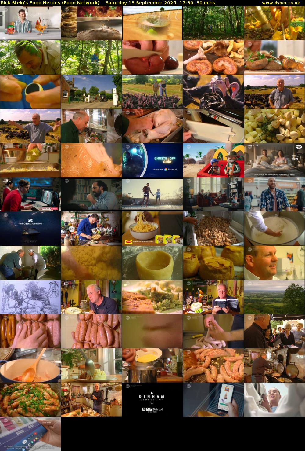 Rick Stein's Food Heroes (Food Network) Saturday 13 September 2025 17:30 - 18:00