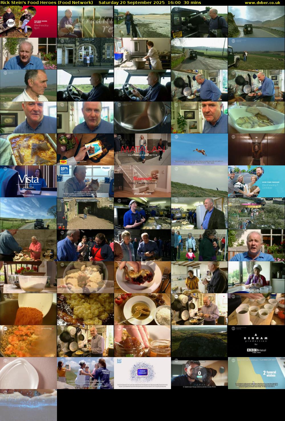 Rick Stein's Food Heroes (Food Network) Saturday 20 September 2025 16:00 - 16:30