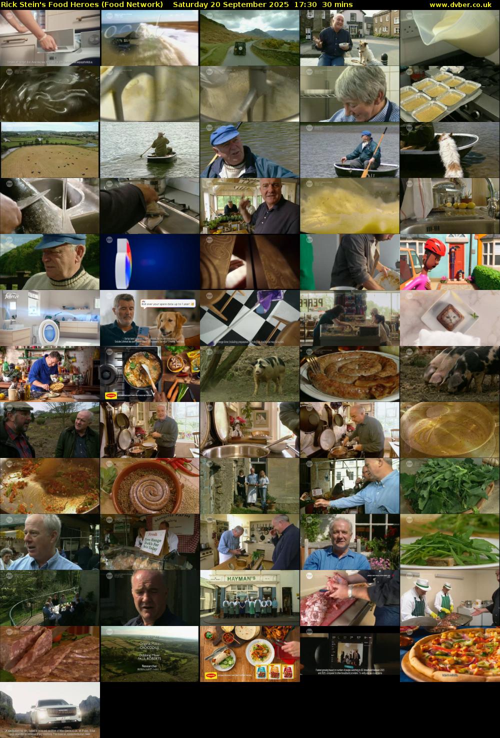 Rick Stein's Food Heroes (Food Network) Saturday 20 September 2025 17:30 - 18:00