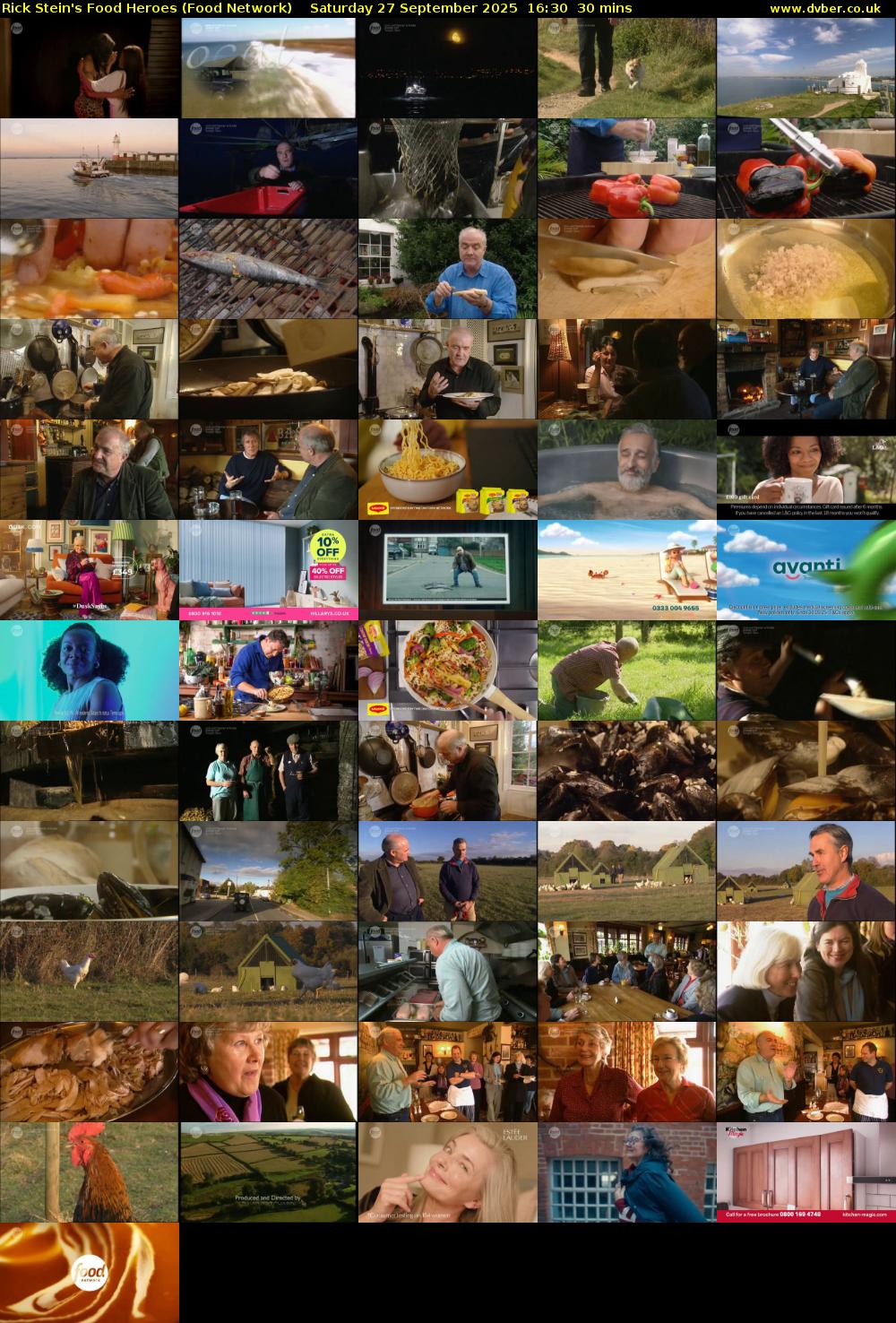 Rick Stein's Food Heroes (Food Network) Saturday 27 September 2025 16:30 - 17:00