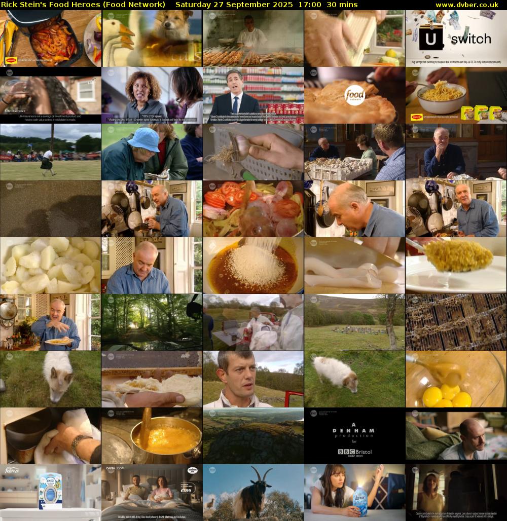 Rick Stein's Food Heroes (Food Network) Saturday 27 September 2025 17:00 - 17:30