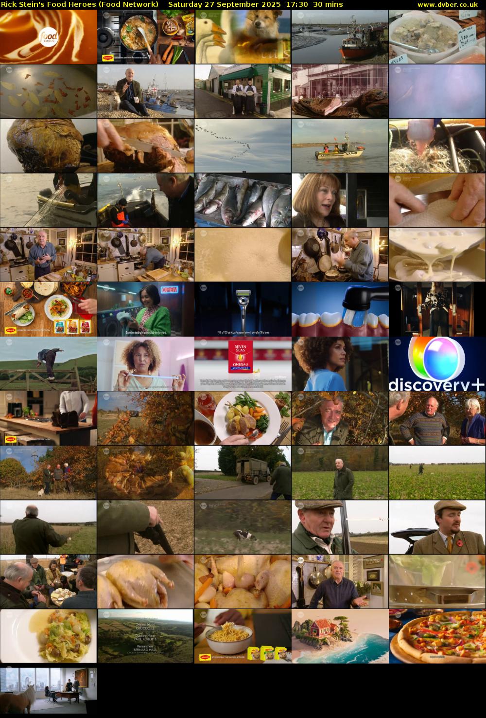 Rick Stein's Food Heroes (Food Network) Saturday 27 September 2025 17:30 - 18:00