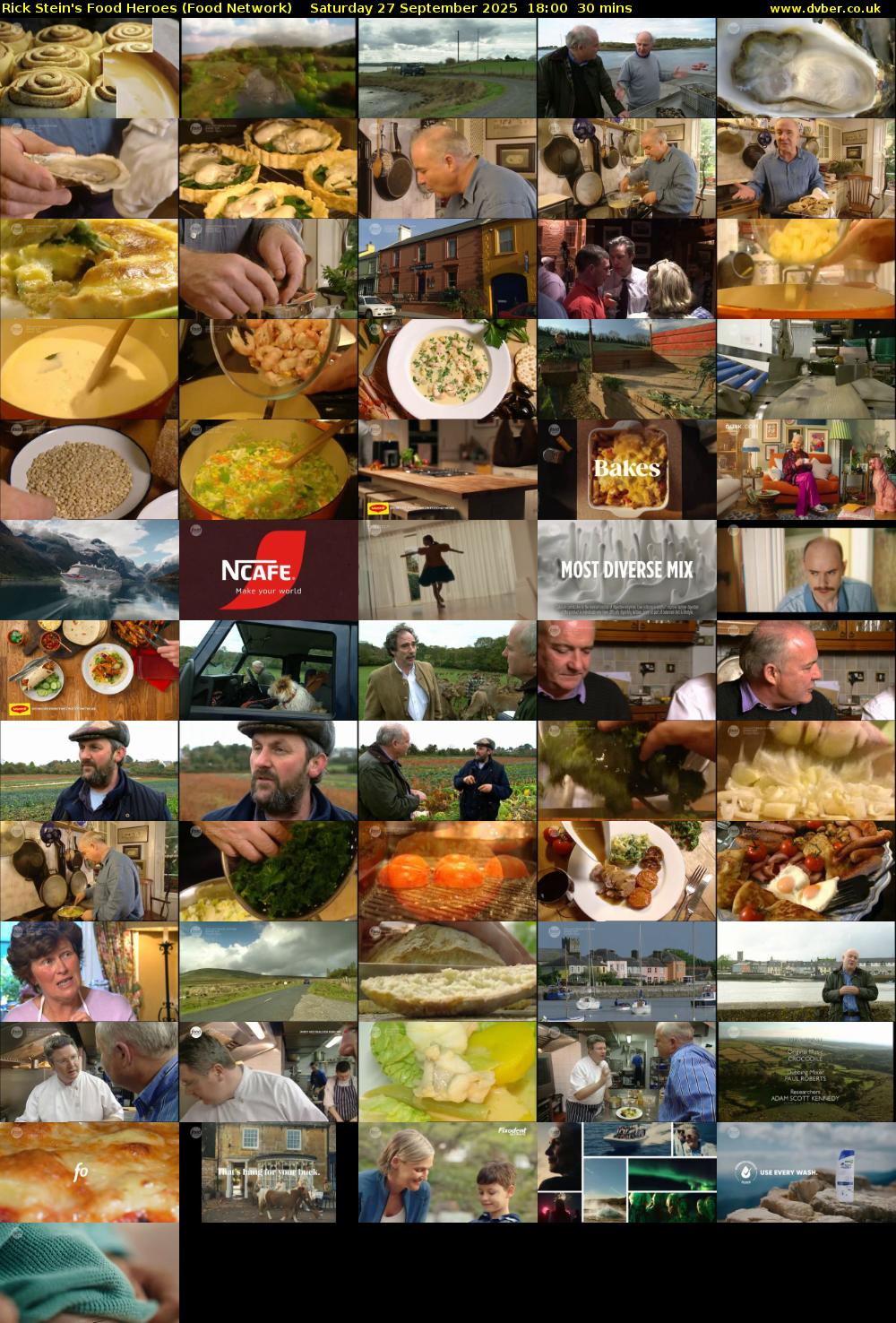 Rick Stein's Food Heroes (Food Network) Saturday 27 September 2025 18:00 - 18:30