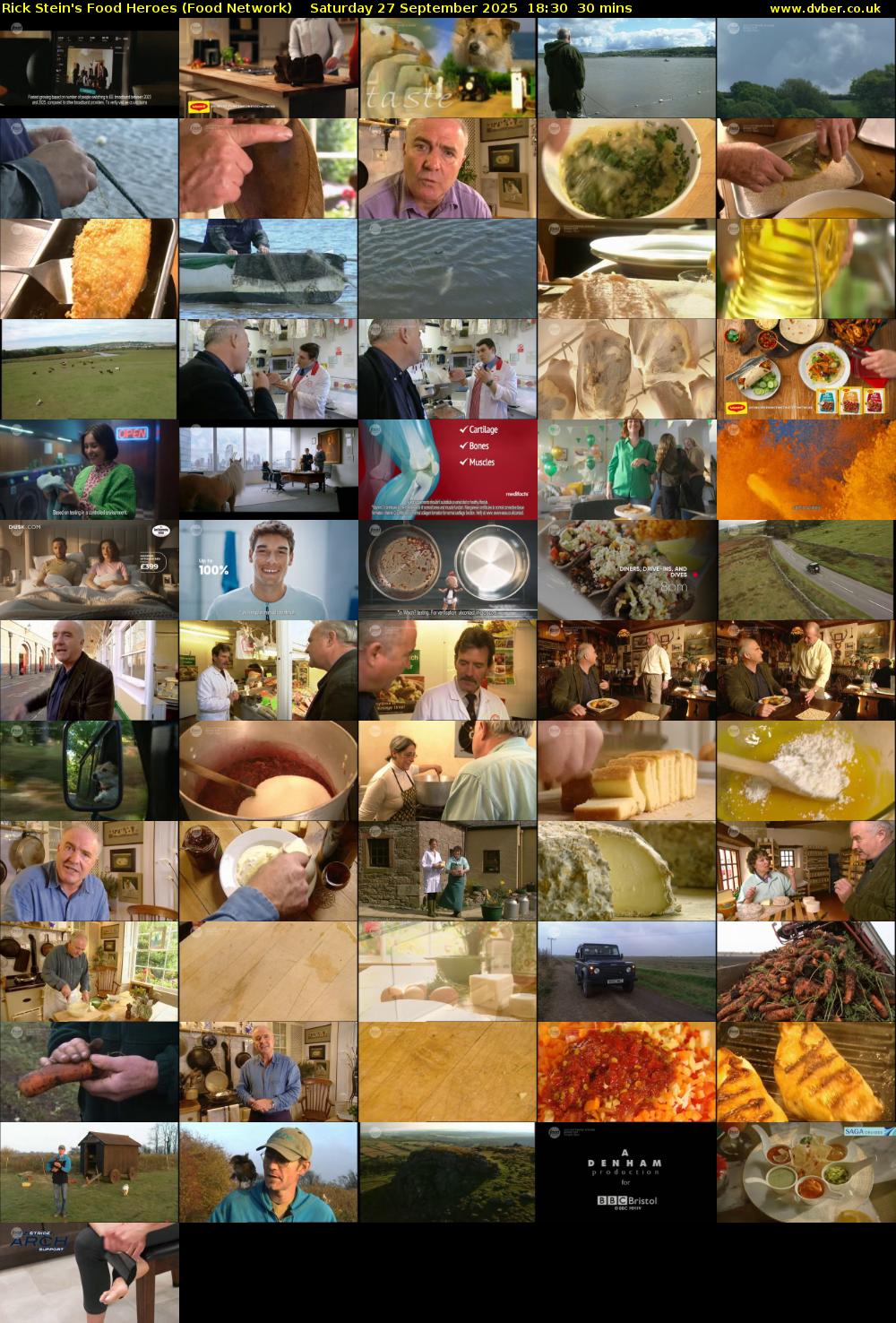 Rick Stein's Food Heroes (Food Network) Saturday 27 September 2025 18:30 - 19:00