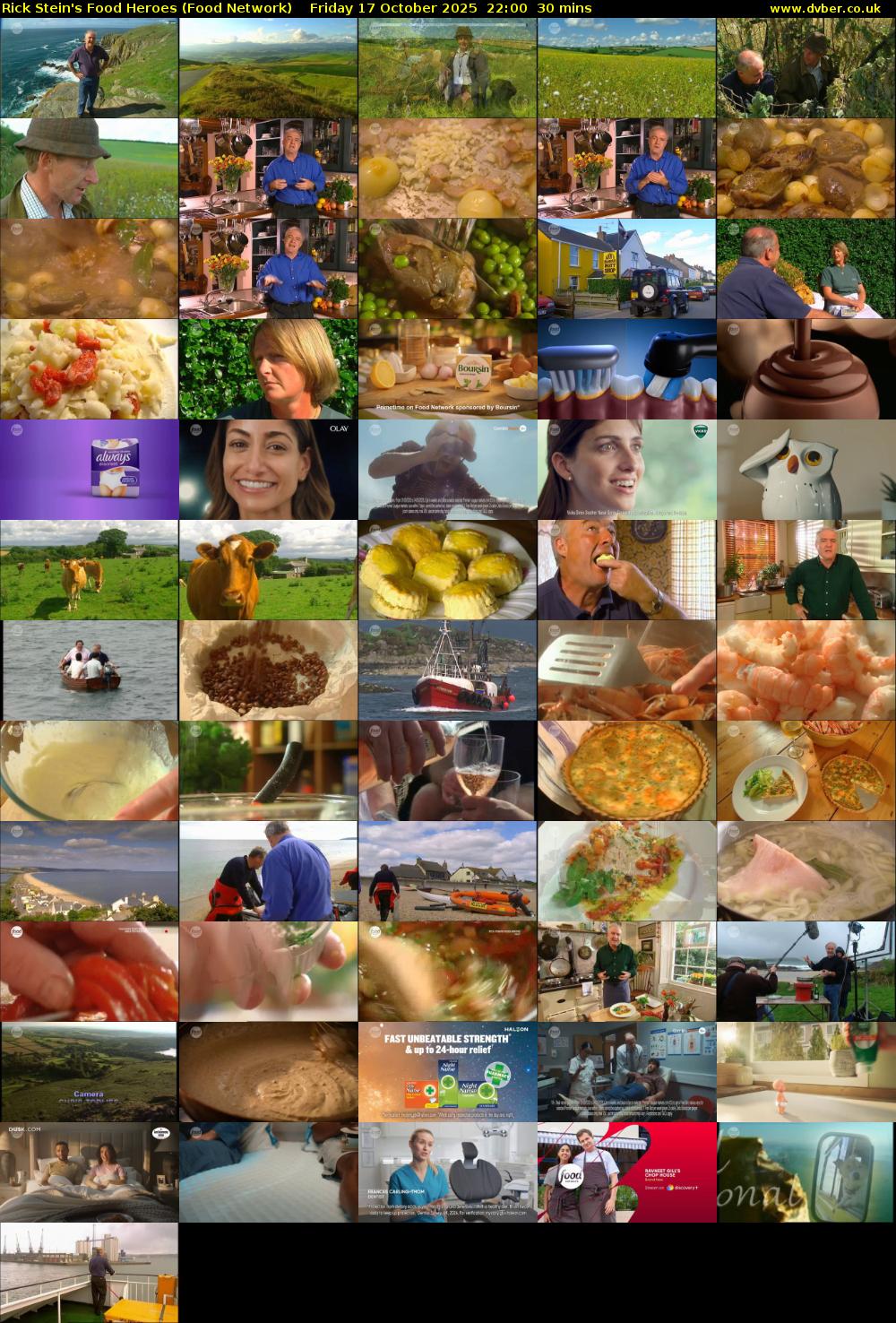 Rick Stein's Food Heroes (Food Network) Friday 17 October 2025 22:00 - 22:30