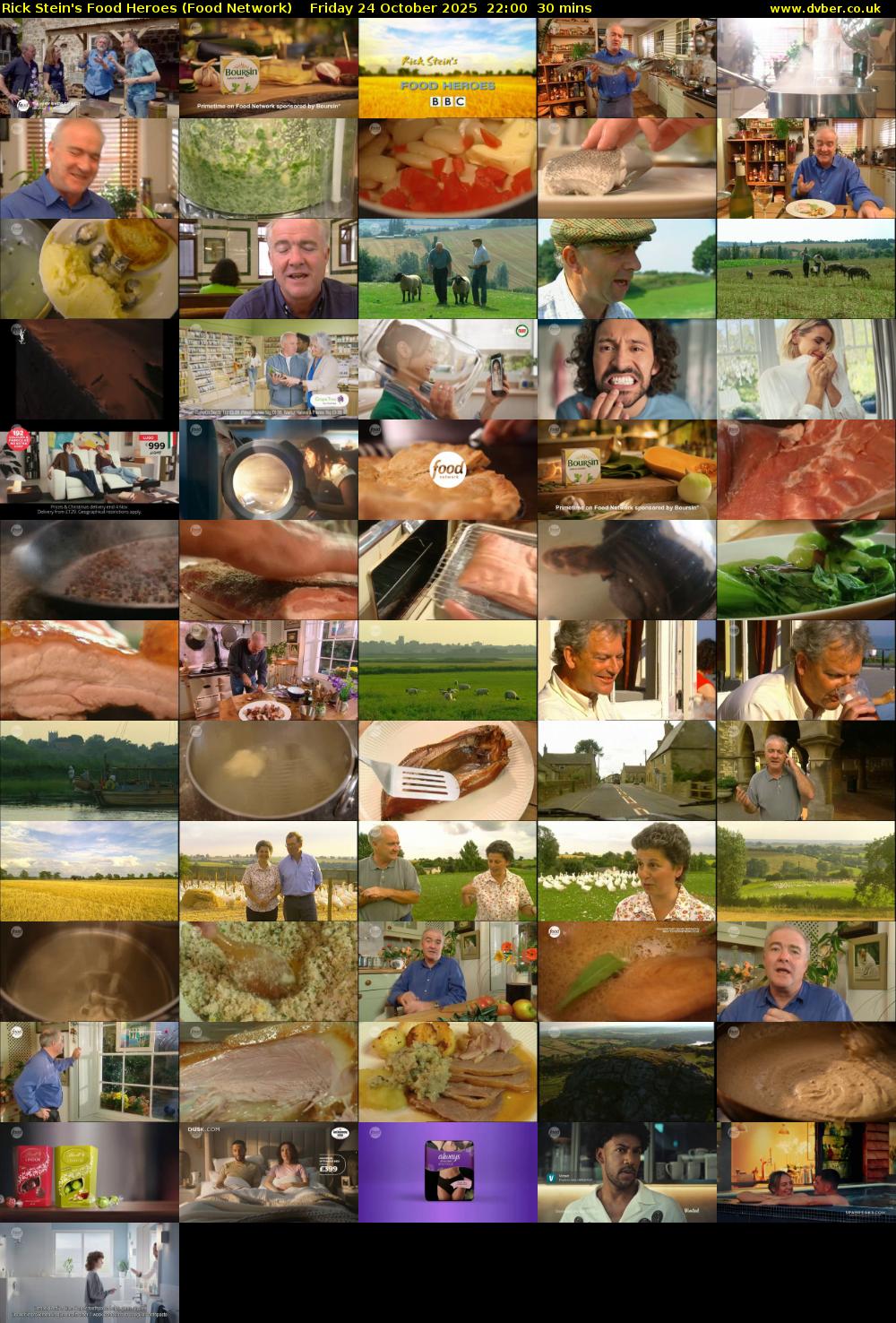 Rick Stein's Food Heroes (Food Network) Friday 24 October 2025 22:00 - 22:30