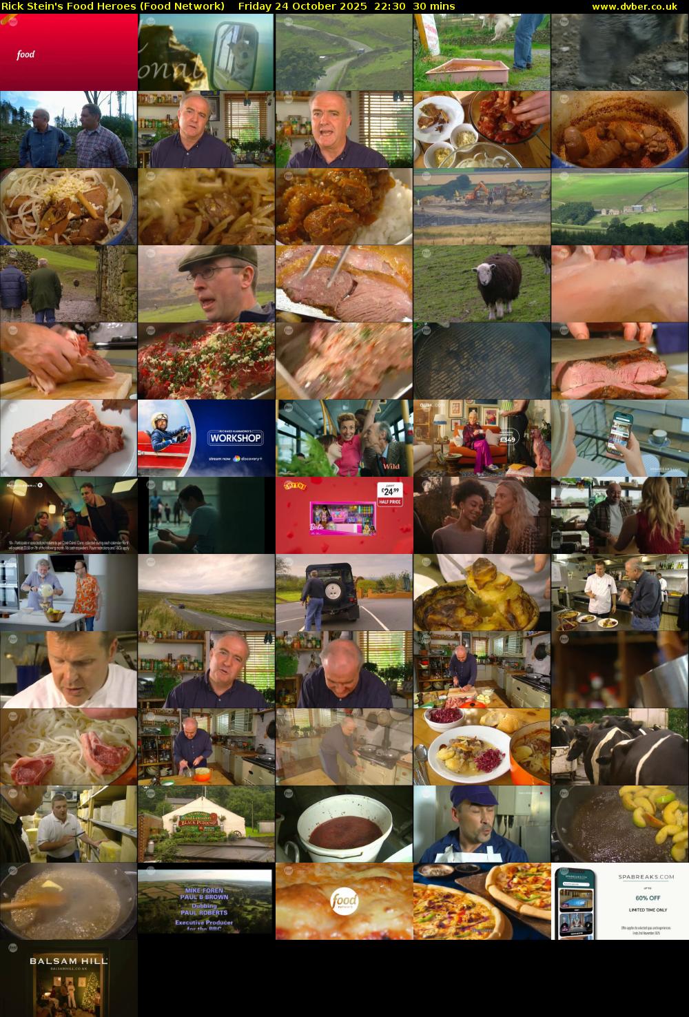 Rick Stein's Food Heroes (Food Network) Friday 24 October 2025 22:30 - 23:00