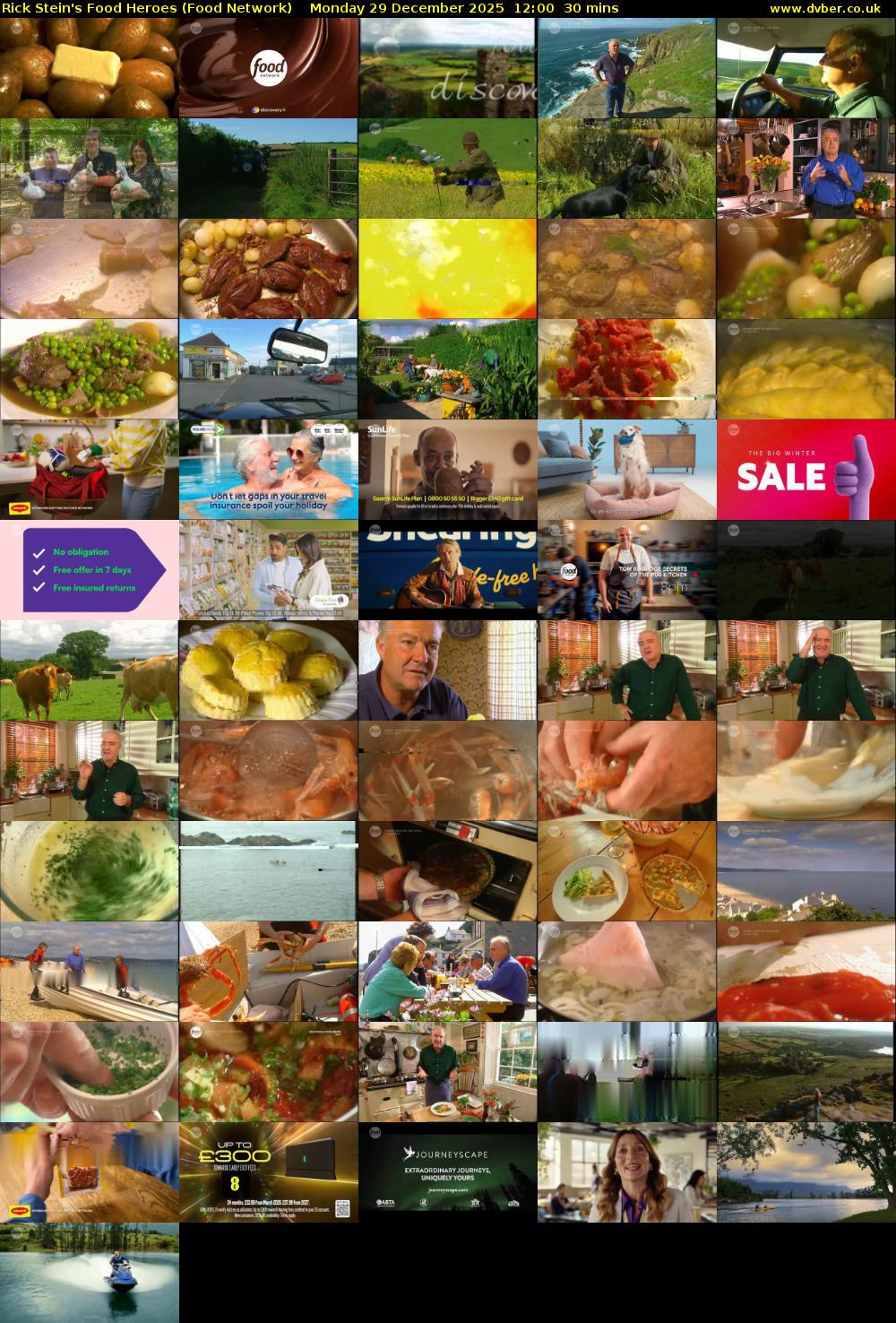 Rick Stein's Food Heroes (Food Network) Monday 29 December 2025 12:00 - 12:30