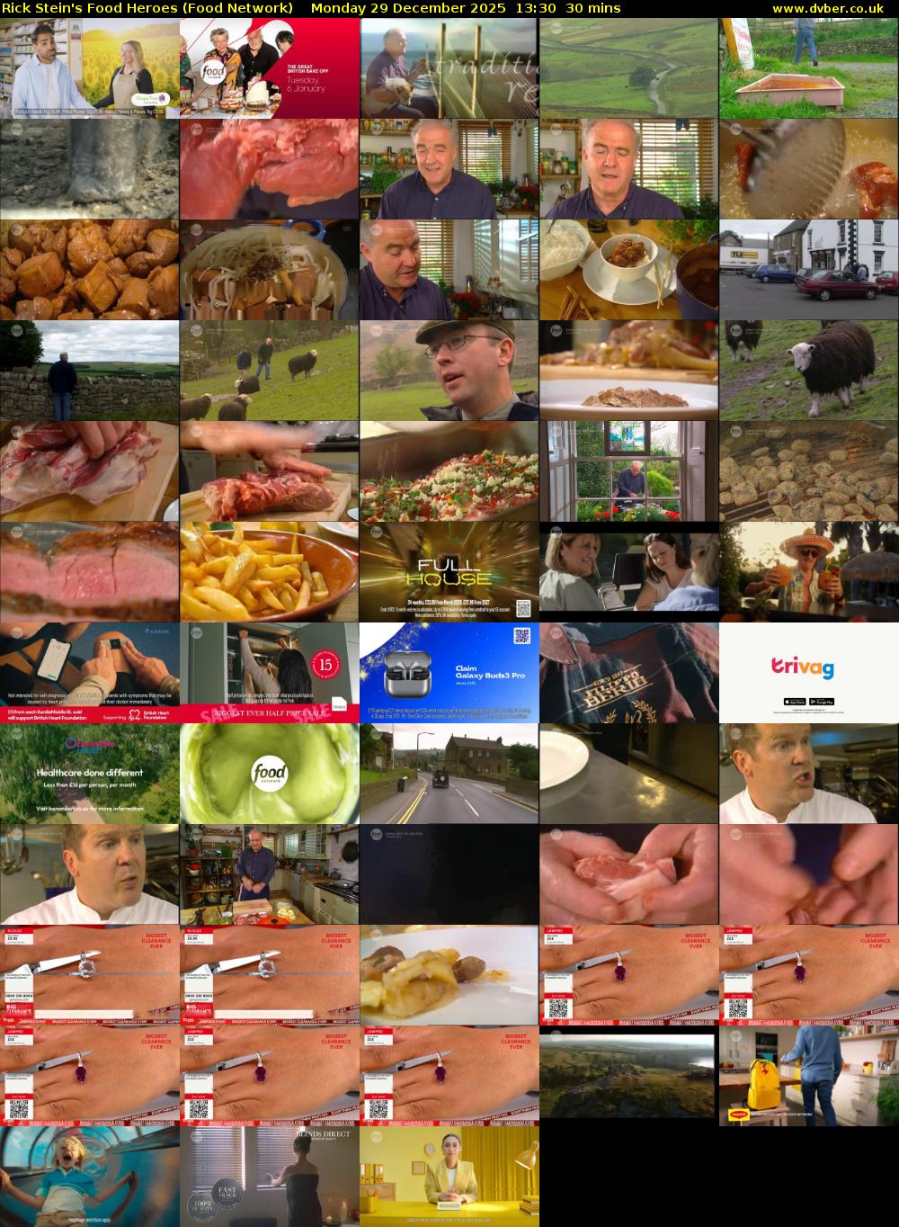 Rick Stein's Food Heroes (Food Network) Monday 29 December 2025 13:30 - 14:00