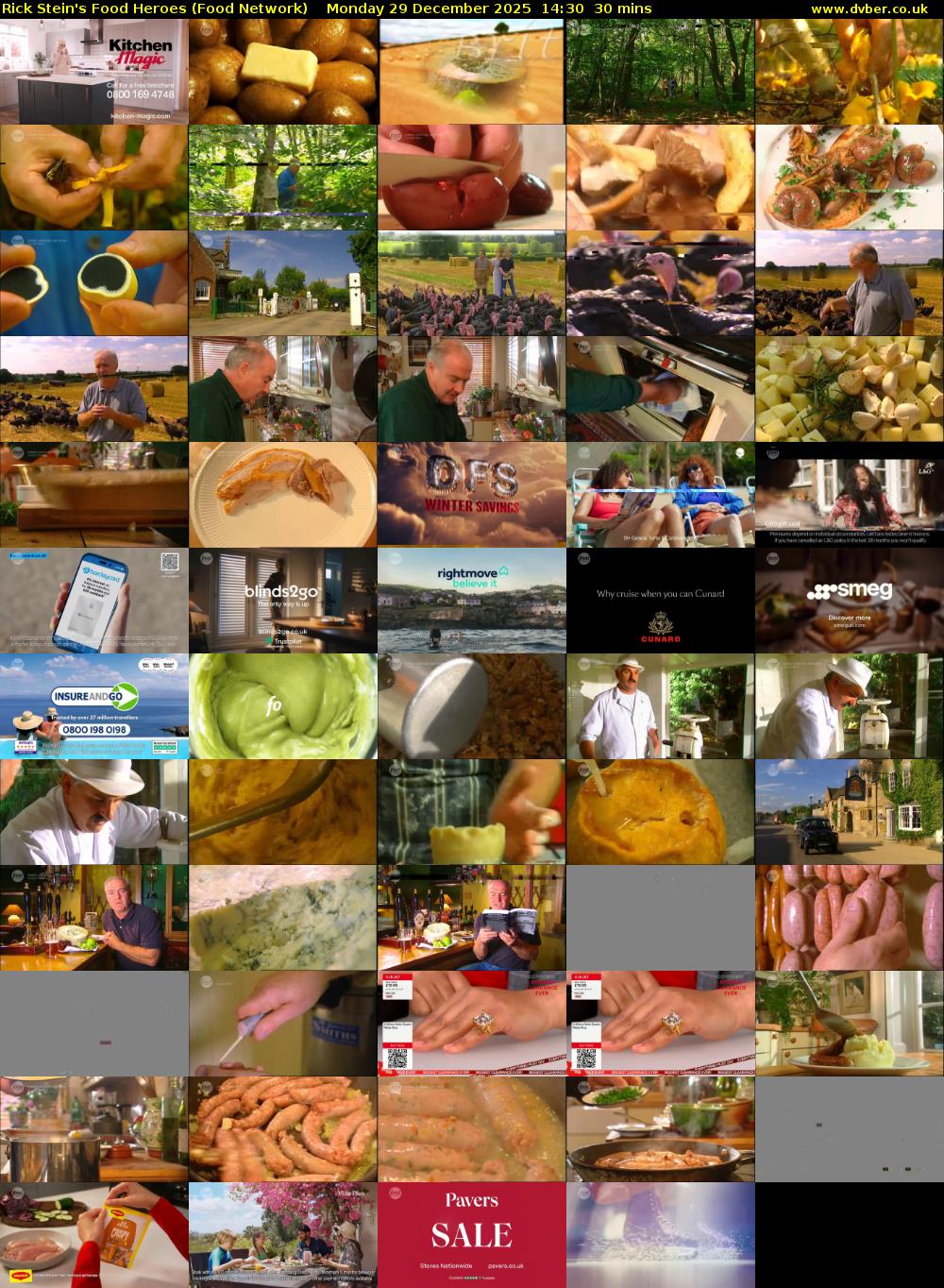 Rick Stein's Food Heroes (Food Network) Monday 29 December 2025 14:30 - 15:00