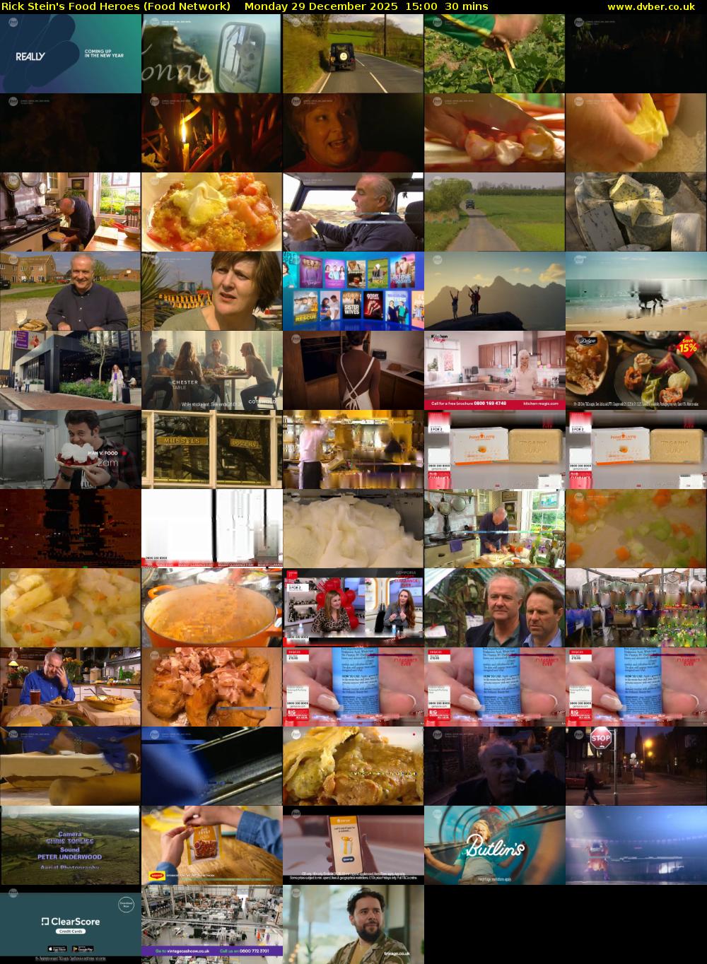 Rick Stein's Food Heroes (Food Network) Monday 29 December 2025 15:00 - 15:30