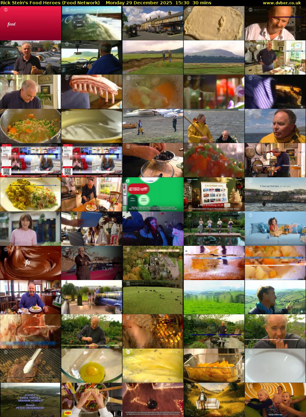 Rick Stein's Food Heroes (Food Network) Monday 29 December 2025 15:30 - 16:00