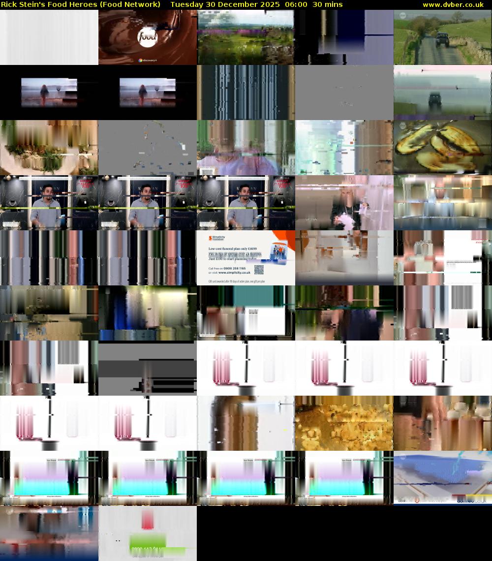 Rick Stein's Food Heroes (Food Network) Tuesday 30 December 2025 06:00 - 06:30