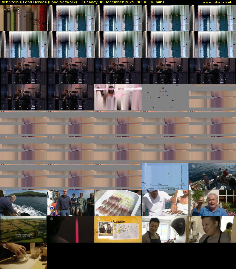 Rick Stein's Food Heroes (Food Network) Tuesday 30 December 2025 06:30 - 07:00