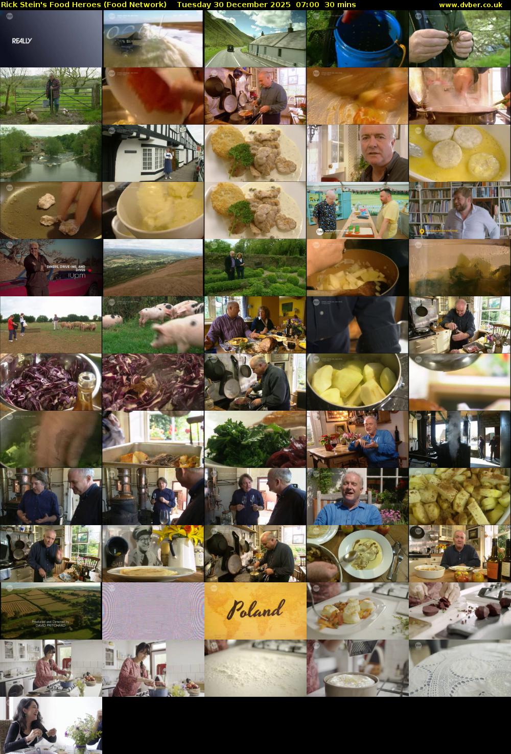 Rick Stein's Food Heroes (Food Network) Tuesday 30 December 2025 07:00 - 07:30