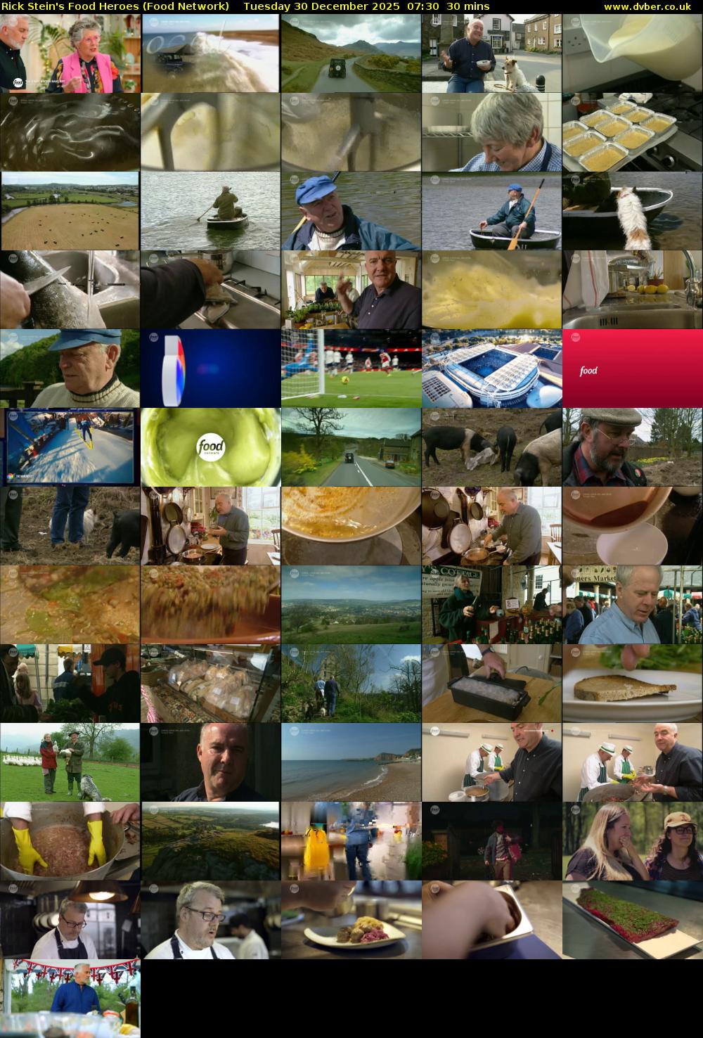 Rick Stein's Food Heroes (Food Network) Tuesday 30 December 2025 07:30 - 08:00