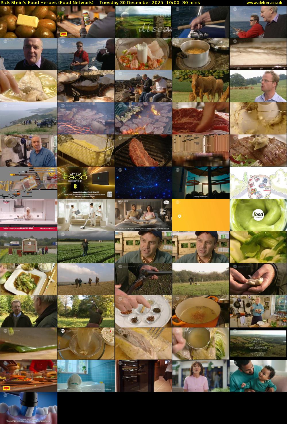 Rick Stein's Food Heroes (Food Network) Tuesday 30 December 2025 10:00 - 10:30