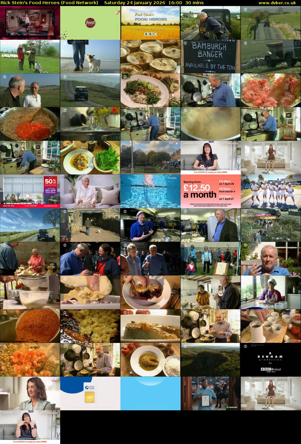 Rick Stein's Food Heroes (Food Network) Saturday 24 January 2026 16:00 - 16:30