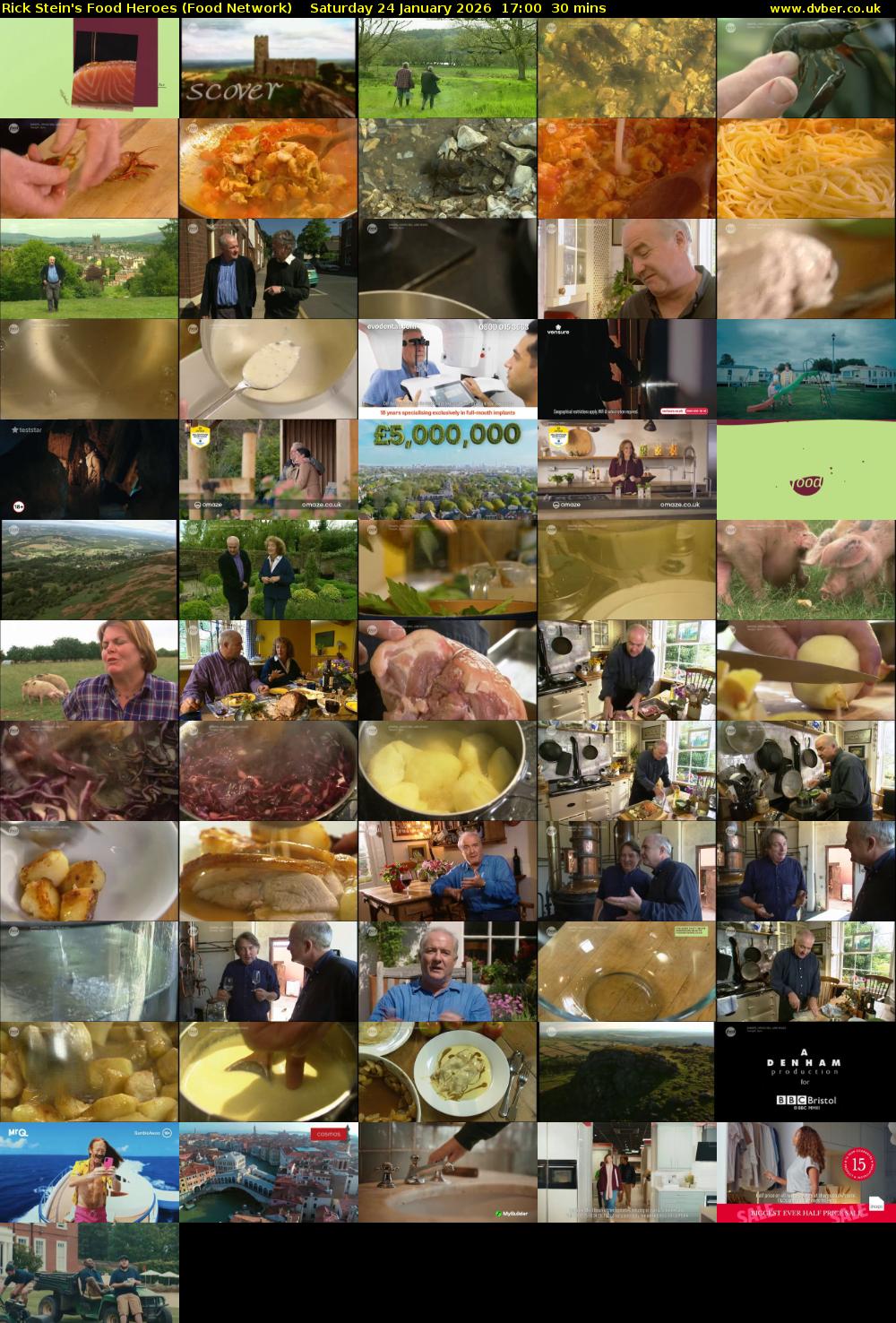 Rick Stein's Food Heroes (Food Network) Saturday 24 January 2026 17:00 - 17:30