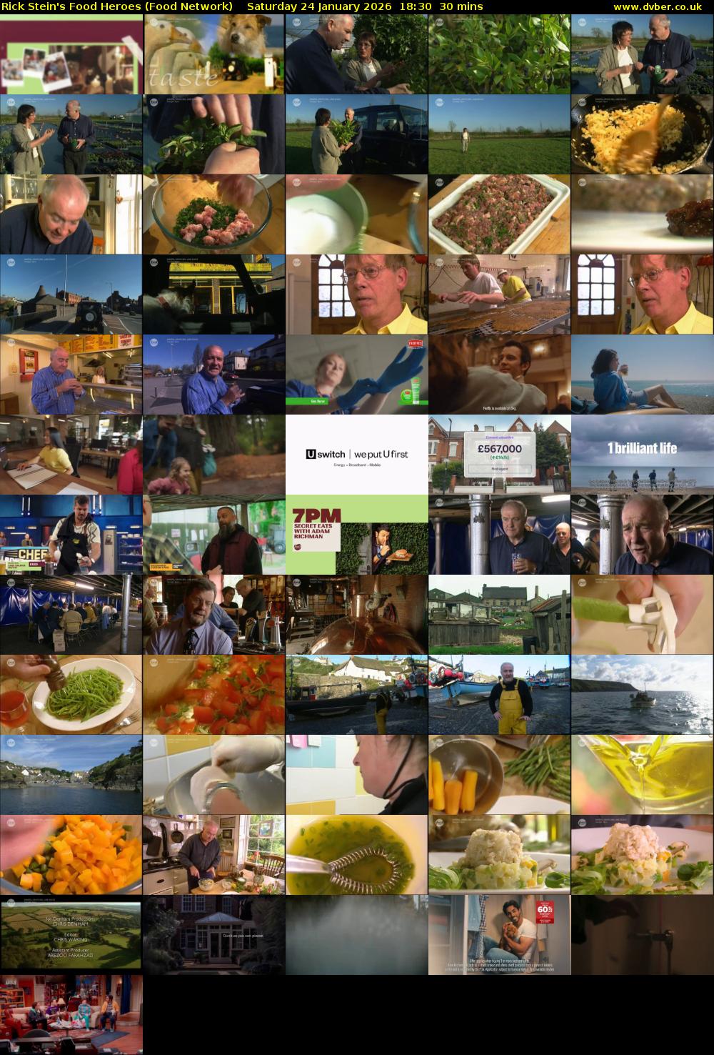 Rick Stein's Food Heroes (Food Network) Saturday 24 January 2026 18:30 - 19:00