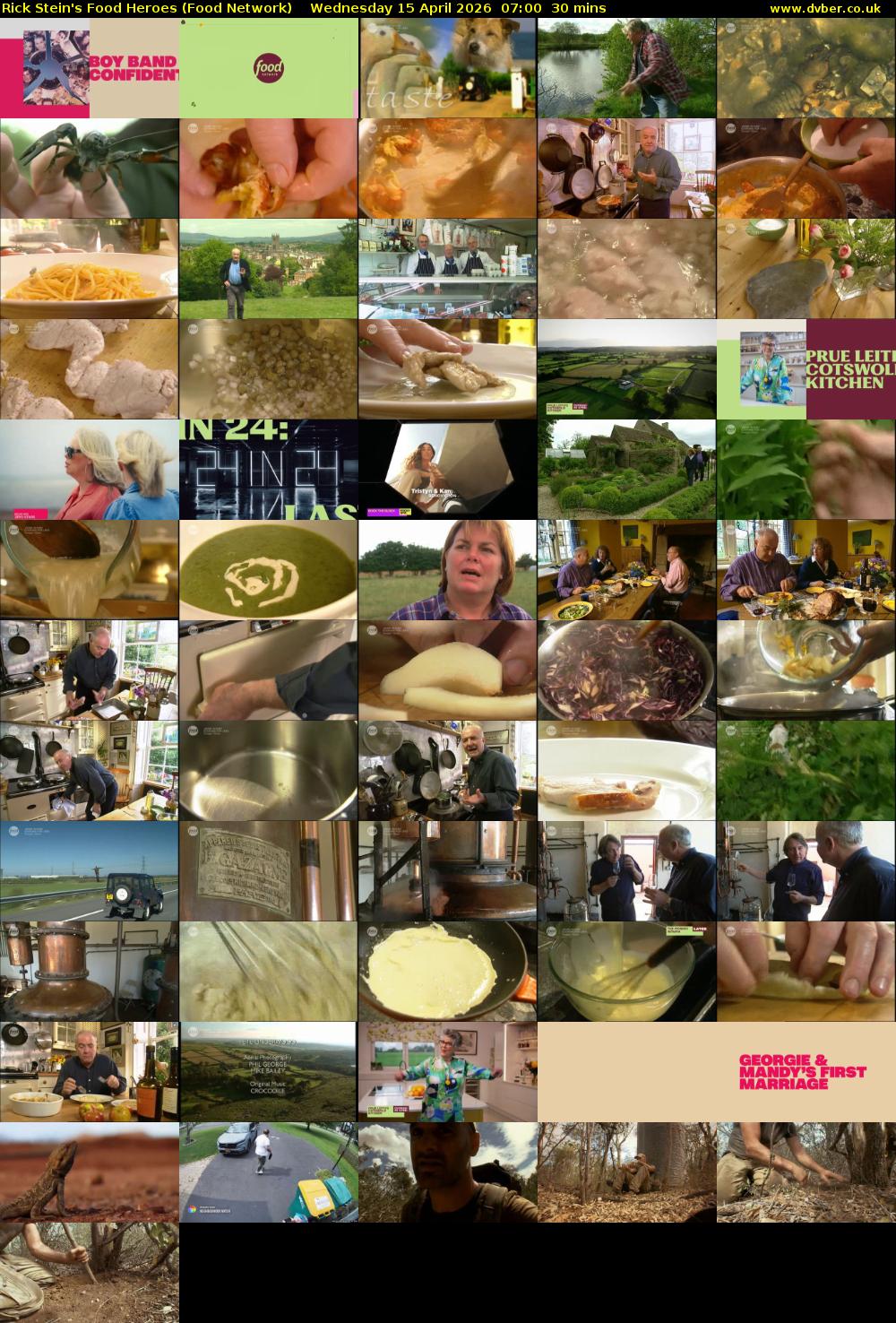 Rick Stein's Food Heroes (Food Network) Wednesday 15 April 2026 07:00 - 07:30