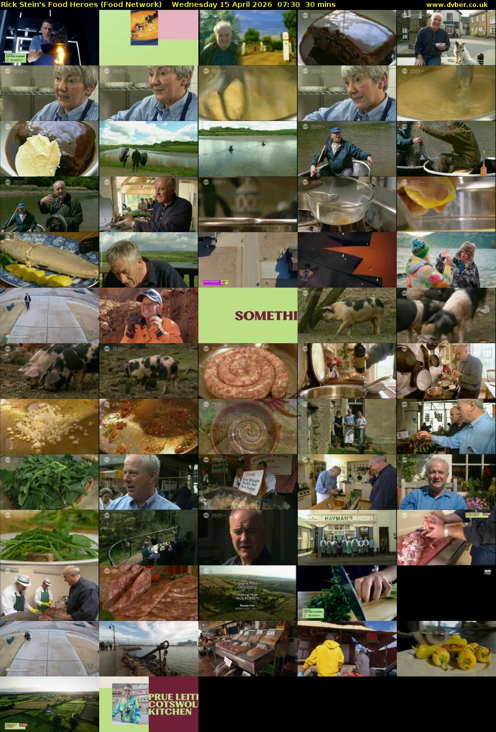 Rick Stein's Food Heroes (Food Network) Wednesday 15 April 2026 07:30 - 08:00