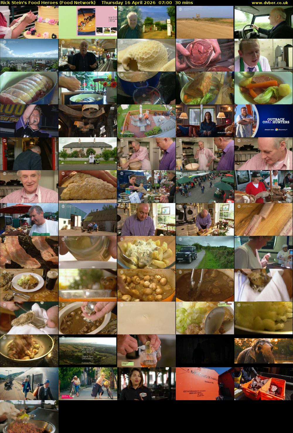 Rick Stein's Food Heroes (Food Network) Thursday 16 April 2026 07:00 - 07:30