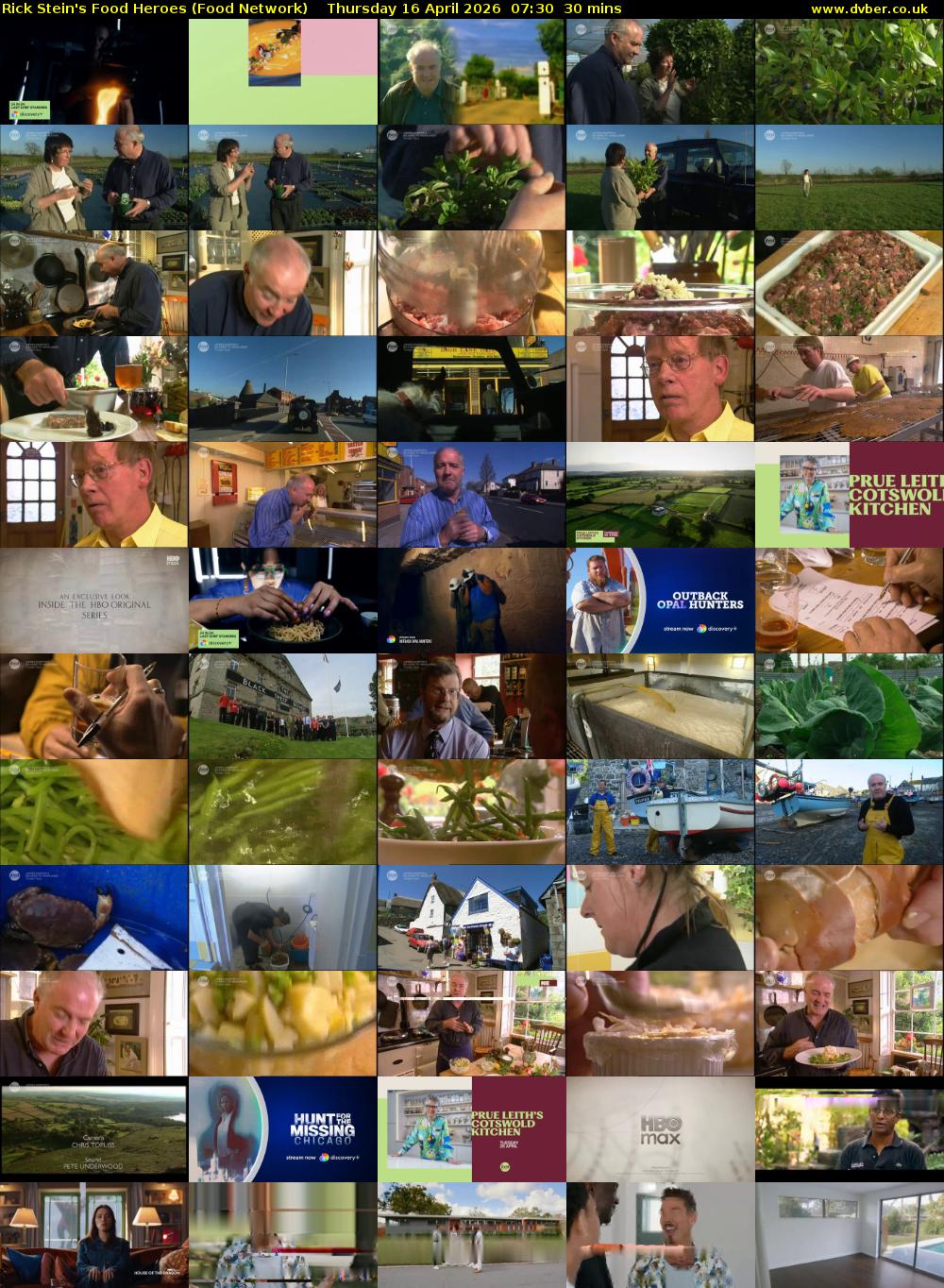 Rick Stein's Food Heroes (Food Network) Thursday 16 April 2026 07:30 - 08:00